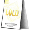 Flyers with Gold Print