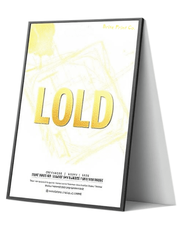 Flyers with Gold Print